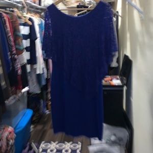 Size 12 royal blue dress knee length,